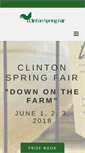 Mobile Screenshot of clintonspringfair.com